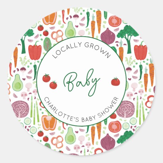 Bauer vermarkten vor Ort gebaute Kinderdusche Runder Aufkleber (Vorderseite)