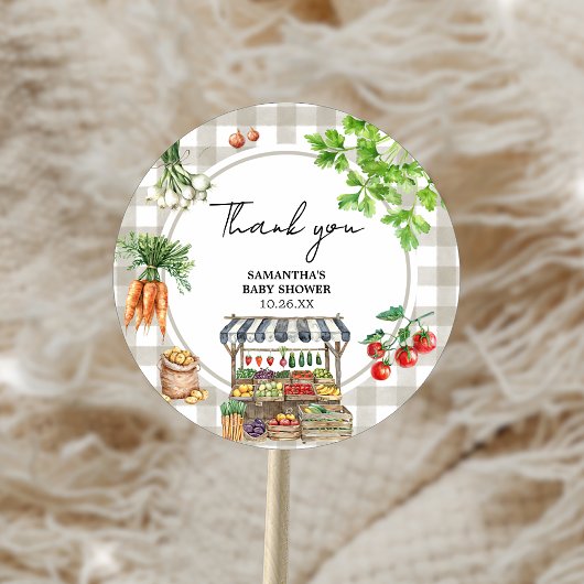 Bauer vermarkten vor Ort gebaute Kinderdusche Runder Aufkleber