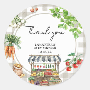 Bauer vermarkten vor Ort gebaute Kinderdusche Runder Aufkleber