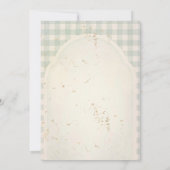 Bauer vermarkten Vor Ort gewachsene Babydusche Einladung (Rückseite)