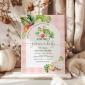 Bauer vermarkten Vor Ort gewachsene Pink-Babydusch Einladung