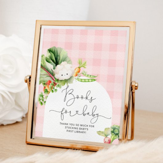 Bauer vermarkten vor Ort gezüchtete rosa Bücher Poster