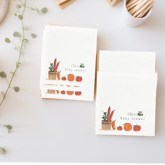 Bauer vertreiben Babydusche Serviette