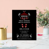 Bauer vertreiben Rauchfleisch Acrylschild (Hochzeit)