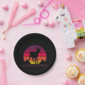 Bauer Vintag Retro Funny Farm Animal Gift Pappteller (Party)