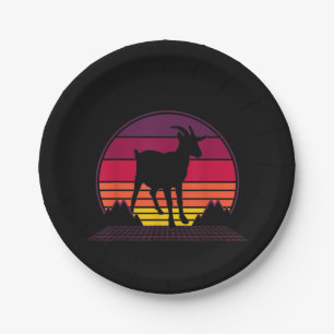 Bauer Vintag Retro Funny Farm Animal Gift Pappteller