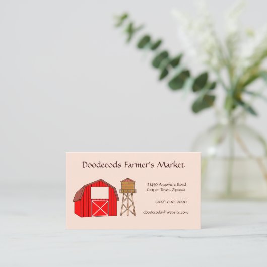 Bauer Visitenkarte (Stehend Vorderseite)