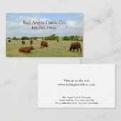 Bauer-Visitenkarte für Rinder Visitenkarte (Vorne/Hinten)