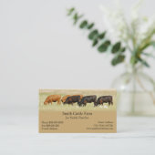 Bauer-Visitenkarte für Rinder Visitenkarte (Stehend Vorderseite)