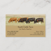 Bauer-Visitenkarte für Rinder Visitenkarte (Vorderseite)