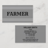 Bauer-Visitenkarte Visitenkarte (Vorne/Hinten)