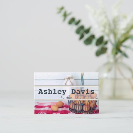 Bauer-Visitenkarten Visitenkarte (Stehend Vorderseite)