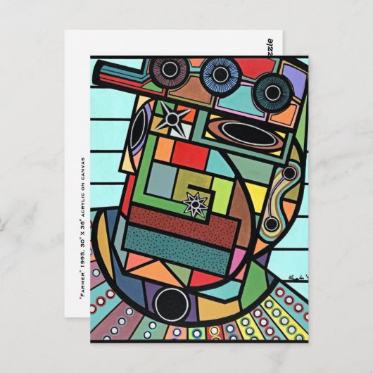 "Bauer" von Ruchell Alexander Postkarte (Vorne/Hinten)