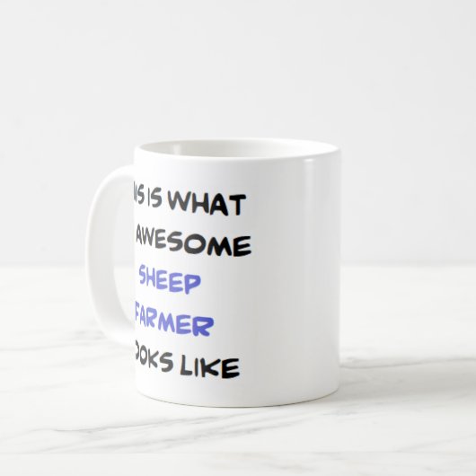 Bauer von Schafen, phantastisch Kaffeetasse (Vorderseite Links)