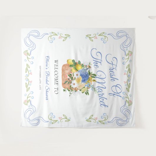 Bauer vor dem Hintergrund des Brautparty Wandteppich (Vorderseite (Horizontal))