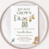 Bauer vor Ort Grown Baby Shower Einladung