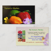 Bauer Vorlage für die Market-Business-Karte Visitenkarte (Vorne/Hinten)