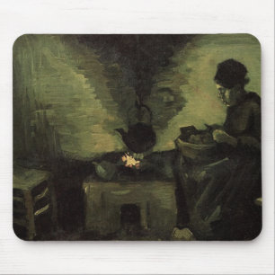 Bäuerin am Kamin Vincent van Gogh Mousepad