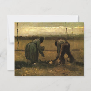 Bäuerin beim Kartoffelpflanzen von Vincent van Gog