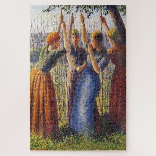 Bäuerinnen beim Pflanzen von Pfählen von Camille P Puzzle