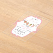 Bäuerliche Girl-Babydusche Sprinkle Acryleinladungen (Ablage )