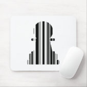 Bauern-Bar-Code-Schachfigurenmuster-Design Mousepad (Mit Mouse)
