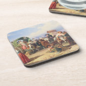 Bauern der Campagna, 1860 (Öl auf Leinwand) Untersetzer (Linke Seite)