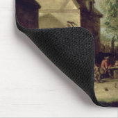 Bauern, die Boules spielen Mousepad (Ecke)