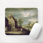 Bauern, die Boules spielen Mousepad (Mit Mouse)