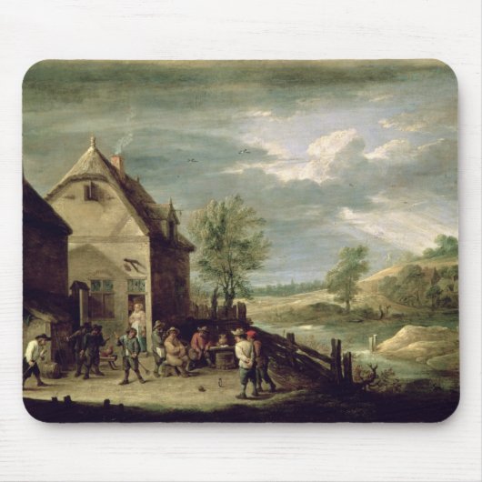 Bauern, die Boules spielen Mousepad (Vorne)