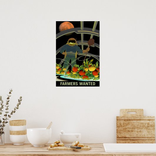 Bauern, die zum Überleben auf Mars Gewollt werden Poster (Küche)