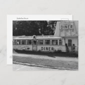 Bauern Diner Vermont Black & White - Postcard Postkarte (Vorne/Hinten)