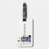 Bauern Ehefrau Königin der Spades Thunder_Cove Gepäckanhänger (Rückseite vertikal)