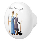 Bauern Ehefrau Queen of Spades Thunder_Cove Keramikknauf (Rechts)