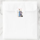 Bauern Ehefrau Queen of Spades Thunder_Cove Runder Aufkleber (Tasche)