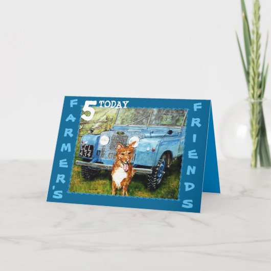 Bauern Freunde Geburtstagskarte Karte (Vorderseite)