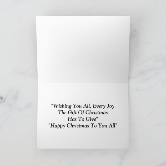 Bauern Freunde Weihnachtskarte Feiertagskarte (Innenseite)