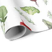 Bauern für Gemüse und Muster auf dem heimischen Ma Geschenkpapier (Rolleneckpunkt)