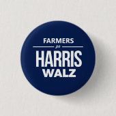Bauern für Harris Walz Button (Vorderseite)