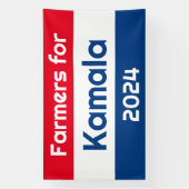 Bauern für Kamala Harris 2024 Banner (Vertikal)