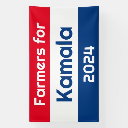 Bauern für Kamala Harris 2024 Banner (Vertikal)