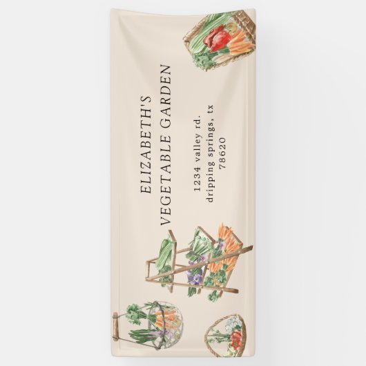 Bauern für pflanzliche Aquakultur Marktbanner Banner (Vertikal)