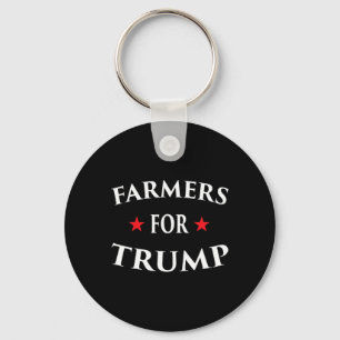 Bauern Für Trump Farm Ranch Traktor Flug Über Land Schlüsselanhänger