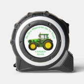Bauern grüner Traktor Maßband (Vorderseite)