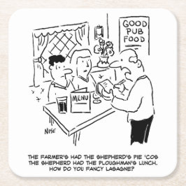 Bauern Habe den Schäferkuchen Rechteckiger Pappuntersetzer