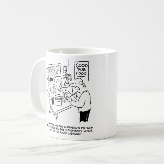 Bauern Had Shepherd's Pie Kaffeetasse (Vorderseite Links)