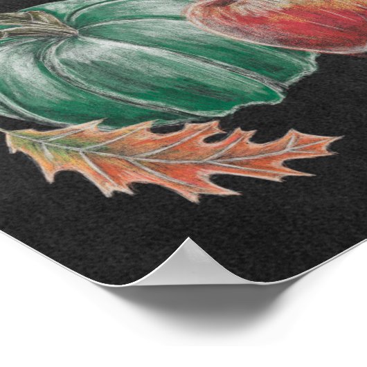 Bauern Herbsternte Poster (Ecke)