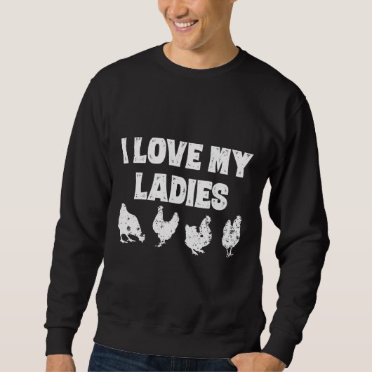 Bauern Hühnchen gefühlt Sweatshirt (Vorderseite)
