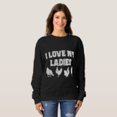Bauern Hühnchen gefühlt Sweatshirt (Vorne ganz)