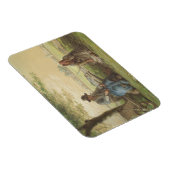 Bauern in Ruhe Magnet (Rechte Seite)